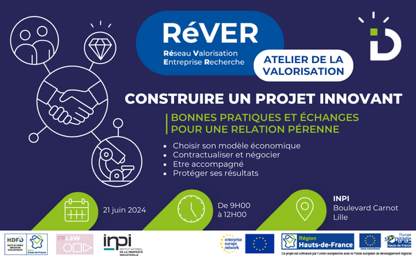 Atelier Valorisation : Construire un projet innovant (En présentiel)