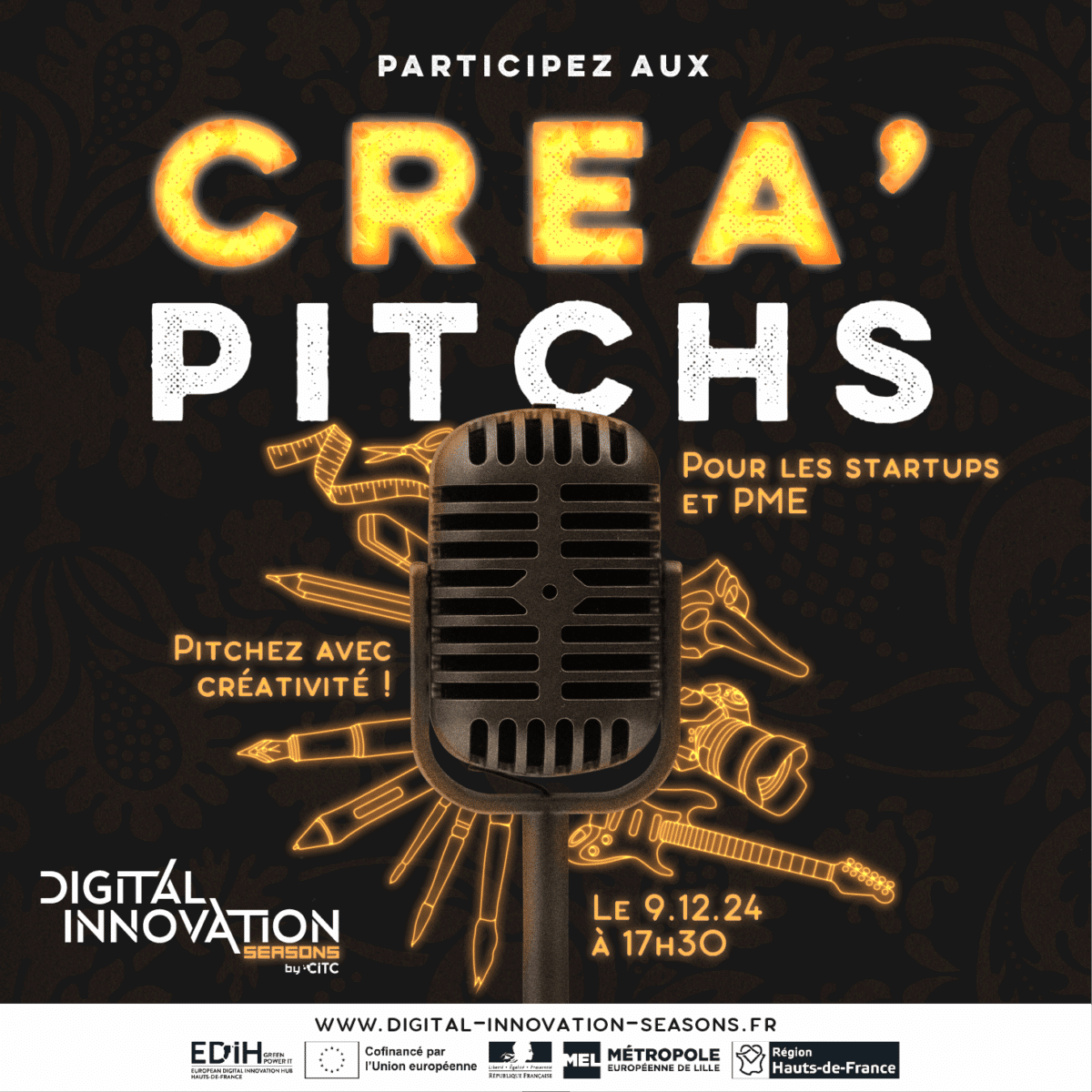 Appel à candidature : Les Créa’Pitchs 2024
