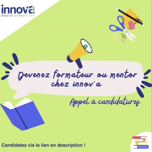 Appel à candidatures : Innov’a cherche des formateurs et mentors