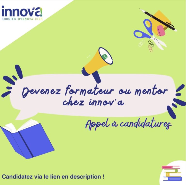 Appel à candidatures : Innov&rsquo;a cherche des formateurs et mentors