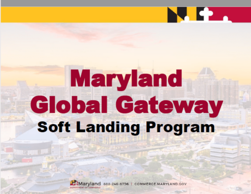 Appel à candidatures | Maryland Global Gateway Soft Landing Program for Foreign Companies