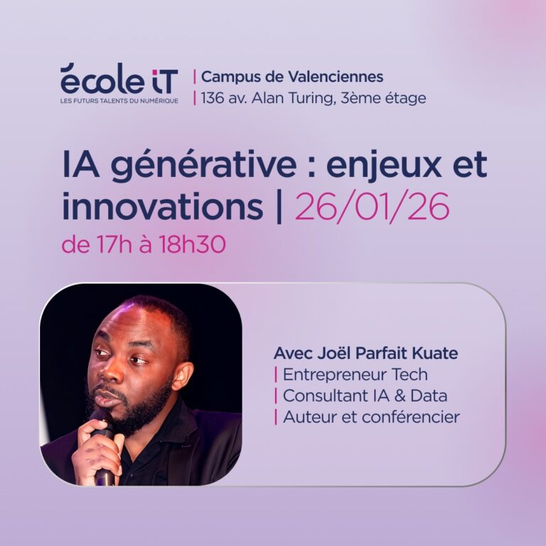 Ecole IT – IA Générative : Les nouveaux leviers de productivité et d’innovation en 2026
