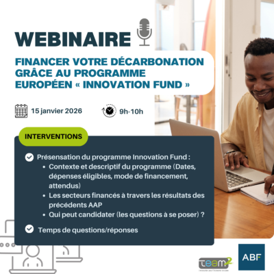 Webinaire – Financer votre décarbonation grâce au programme européen « Innovation Fund »