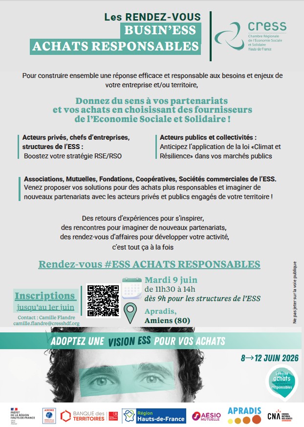 Rendez-vous Busin&rsquo;ESS Achats responsables – AMIENS