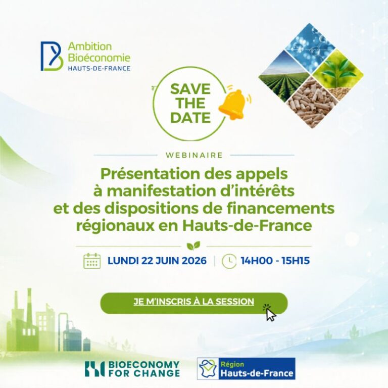 Webinaire – AMI Bioéconomie & financements régionaux en Hauts-de-France