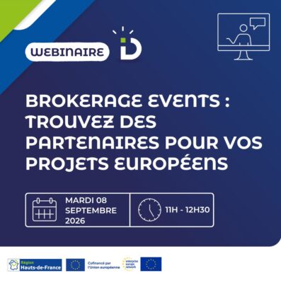 Brokerage Events : trouvez des partenaires pour vos projets européens